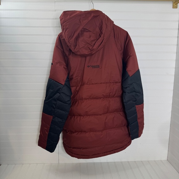 NEW Men's Columbia Titanium 550 Down Jacket Size M Spice/Black - Picture 13 of 13